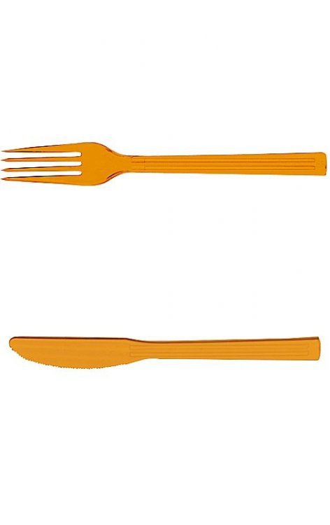 Vidlička a nůž tvrz plast 10ks+10ks DUNI | Duni - Rautové nádobí - Párty nádobí