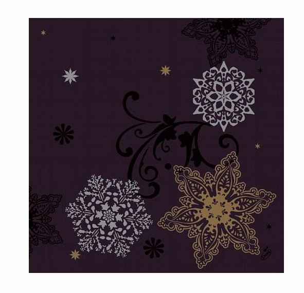 Ubrousek 40x40 DNL Jul Krystal Black 50k | Duni - Ubrousky, kapsy na příbory - Dunilin 40x40 Ubrousek 40x40 DNL Jul Krystal Black 50k | Duni - Ubrousky, kapsy na příbory - Dunilin 40x40