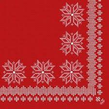 Ubrousek 40x40 DNL Knitting Red 50ks | Duni - Ubrousky, kapsy na příbory - Dunilin 40x40 Ubrousek 40x40 DNL Knitting Red 50ks | Duni - Ubrousky, kapsy na příbory - Dunilin 40x40