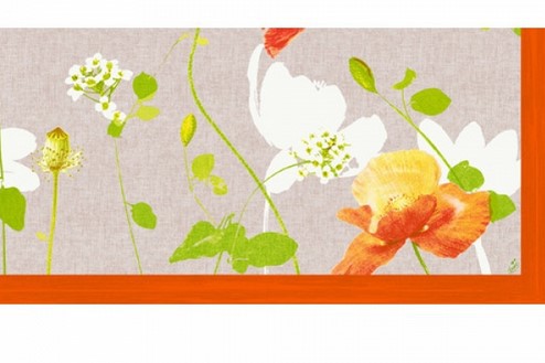 Ubrus 84x84 DSilk Poppy | Duni - Ubrusy, šerpy, prostírky - Omyvatelný ubrus Ubrus 84x84 DSilk Poppy | Duni - Ubrusy, šerpy, prostírky - Omyvatelný ubrus