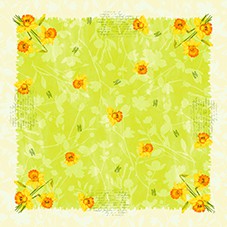Ubrus 84x84 DSilk Spring Flowers omyvat | Duni - Ubrusy, šerpy, prostírky - Omyvatelný ubrus Ubrus 84x84 DSilk Spring Flowers omyvat | Duni - Ubrusy, šerpy, prostírky - Omyvatelný ubrus