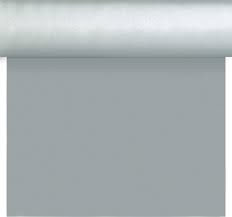 Téte-a Téte 0.4x4.8m DSilk Silver | Duni - Ubrusy, šerpy, prostírky - Šerpy