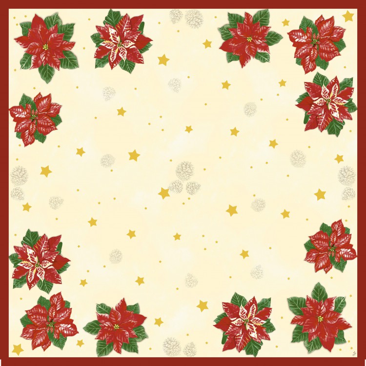 Ubrus 84x84 DSilk Flores omyvatelný | Duni - Ubrusy, šerpy, prostírky - Omyvatelný ubrus Ubrus 84x84 DSilk Flores omyvatelný | Duni - Ubrusy, šerpy, prostírky - Omyvatelný ubrus