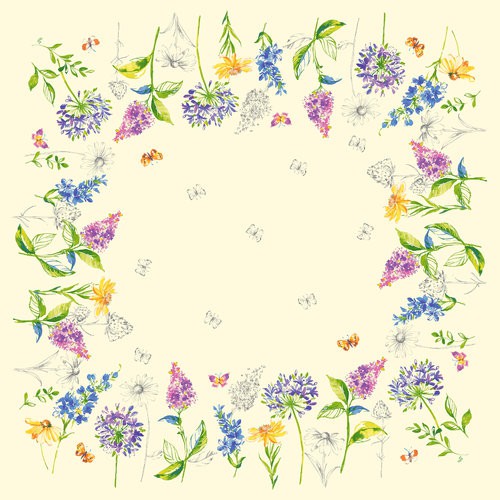 Ubrus 84x84 DSilk Sweet Spring omyvateln | Duni - Ubrusy, šerpy, prostírky - Omyvatelný ubrus Ubrus 84x84 DSilk Sweet Spring omyvateln | Duni - Ubrusy, šerpy, prostírky - Omyvatelný ubrus
