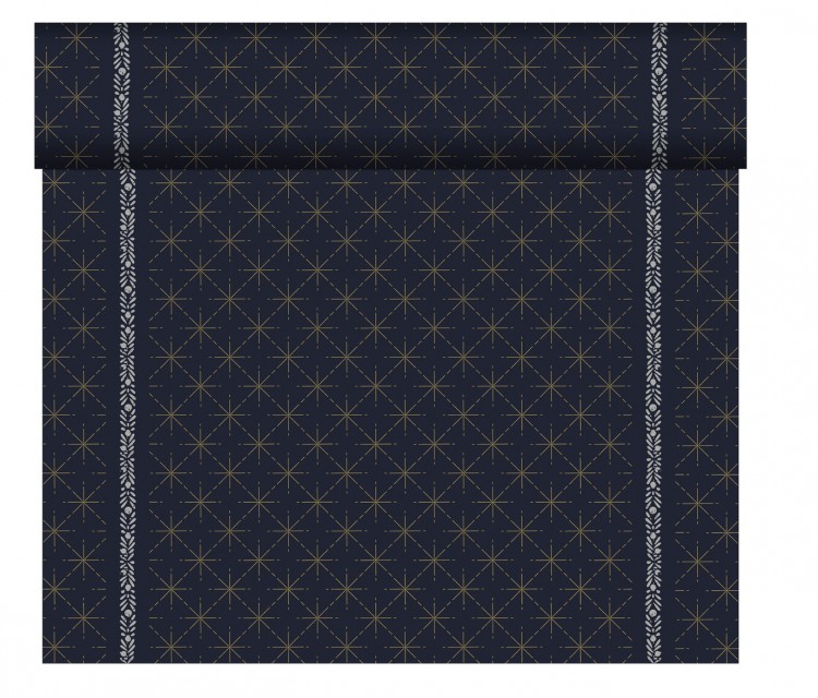Téte-a-Téte 0,4x24m Glitter Black | Duni - Ubrusy, šerpy, prostírky - Šerpy Téte-a-Téte 0,4x24m Glitter Black | Duni - Ubrusy, šerpy, prostírky - Šerpy