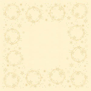 Ubrus 84x84 Star Shine Cream neomyvateln | Duni - Ubrusy, šerpy, prostírky - Neomyvatelný ubrus