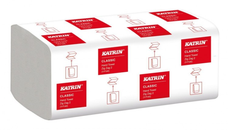 Pap.ručníky Z-Z Bílé 2vrst.4000ks Katrin | Papírové a hygienické výrobky - Utěrky a ručníky