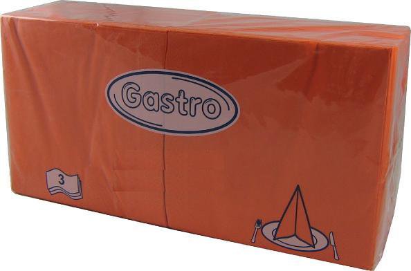 Ubrousek 33x33 3V oranžové 250ks | Papírové a hygienické výrobky - Ubrousky - Vícevrstvé